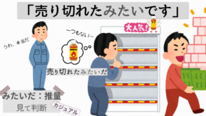 みたいだ(推量・口語)比較記事